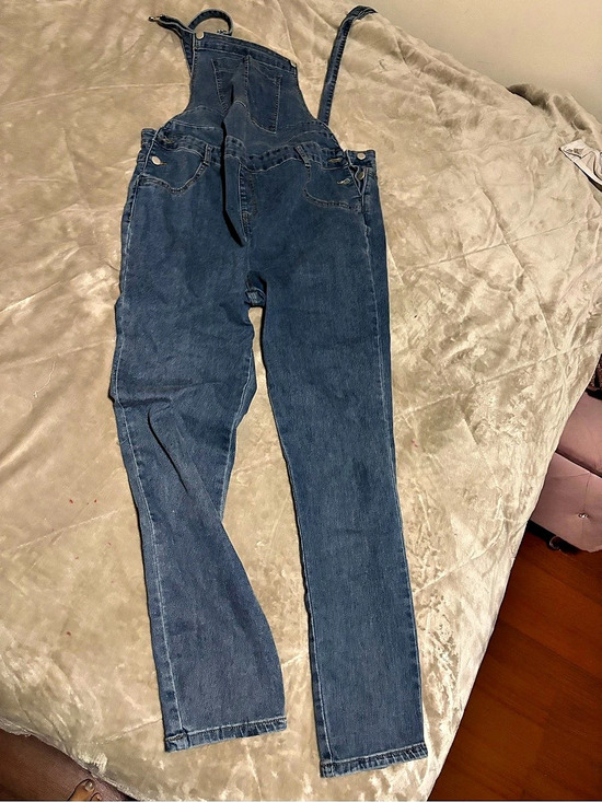 Denim - Maternity Blue Denim Overalls